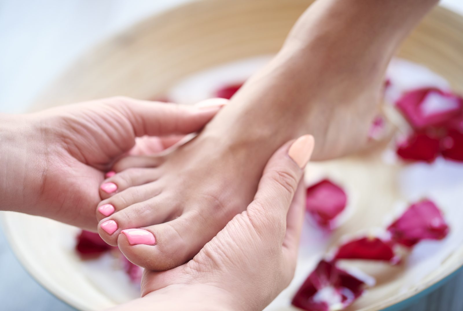 Relaxing pedicure service at Velora Nail Spa